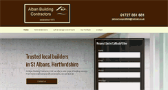 Desktop Screenshot of albanbuildingcontractors.co.uk